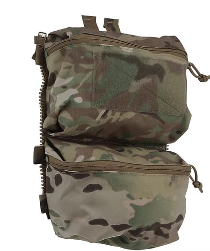 Tactical Back Panel Double General Purpose Pouch for FCPC V5 & Ferro Style Plate Carriers, Molle Utility Storage Bag