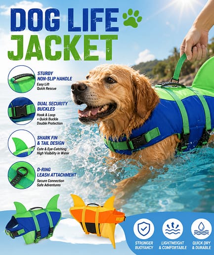 Siratplay Floaty Friends Dog Life Jacket